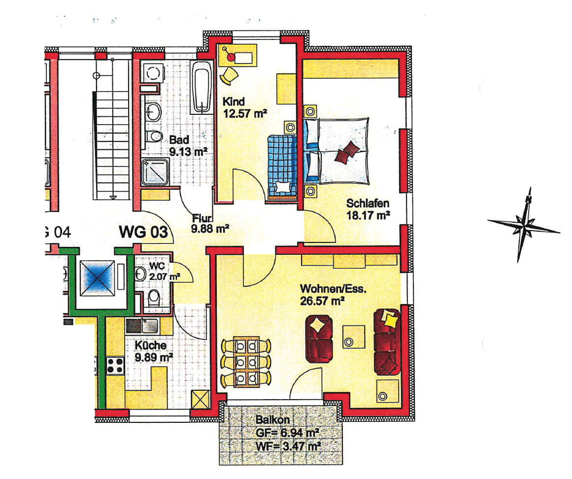 Prenájom bytu 3-izbový 92 m², Heidelberg, Bádensko-Wurttembersko Prenájom bytu 3-izbový 92 m², Heidelberg, Bádensko-Wurttembersko
