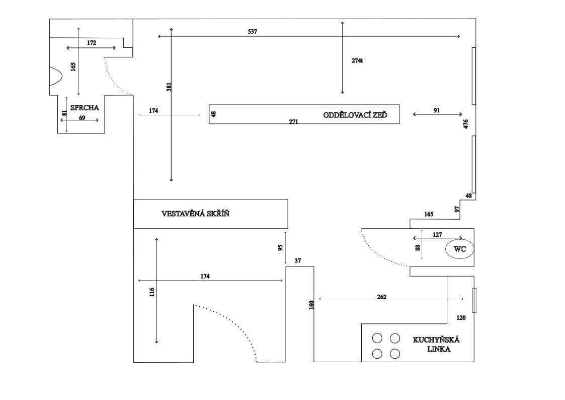 Prenájom bytu 1-izbový 40 m², V Horkách, Praha, Praha Prenájom bytu 1-izbový 40 m², V Horkách, Praha, Praha