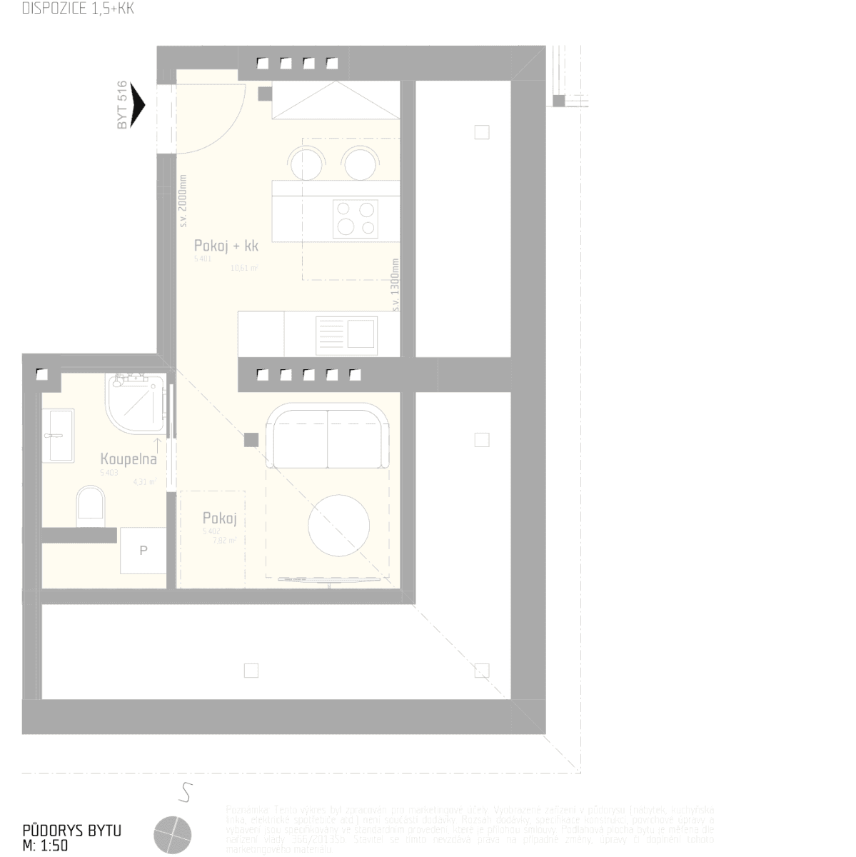Predaj bytu 2-izbový 23 m², Purkyňova, Brno, Jihomoravský kraj Predaj bytu 2-izbový 23 m², Purkyňova, Brno, Jihomoravský kraj