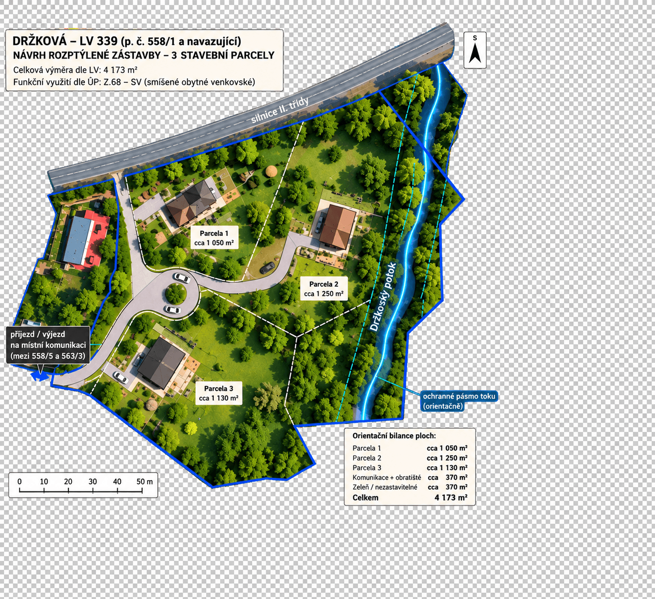 Predaj pozemku 4.173 m², Držková, Zlínský kraj Predaj pozemku 4.173 m², Držková, Zlínský kraj