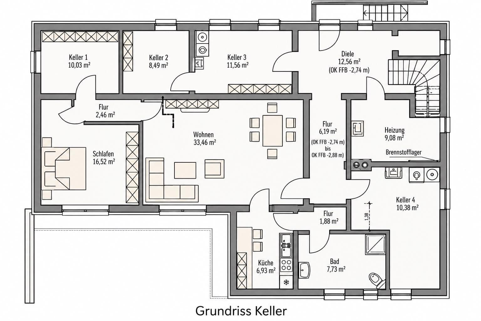 Prenájom bytu 4-izbový 114 m², Seebachweg 27, Erlangen, Bavorsko Prenájom bytu 4-izbový 114 m², Seebachweg 27, Erlangen, Bavorsko