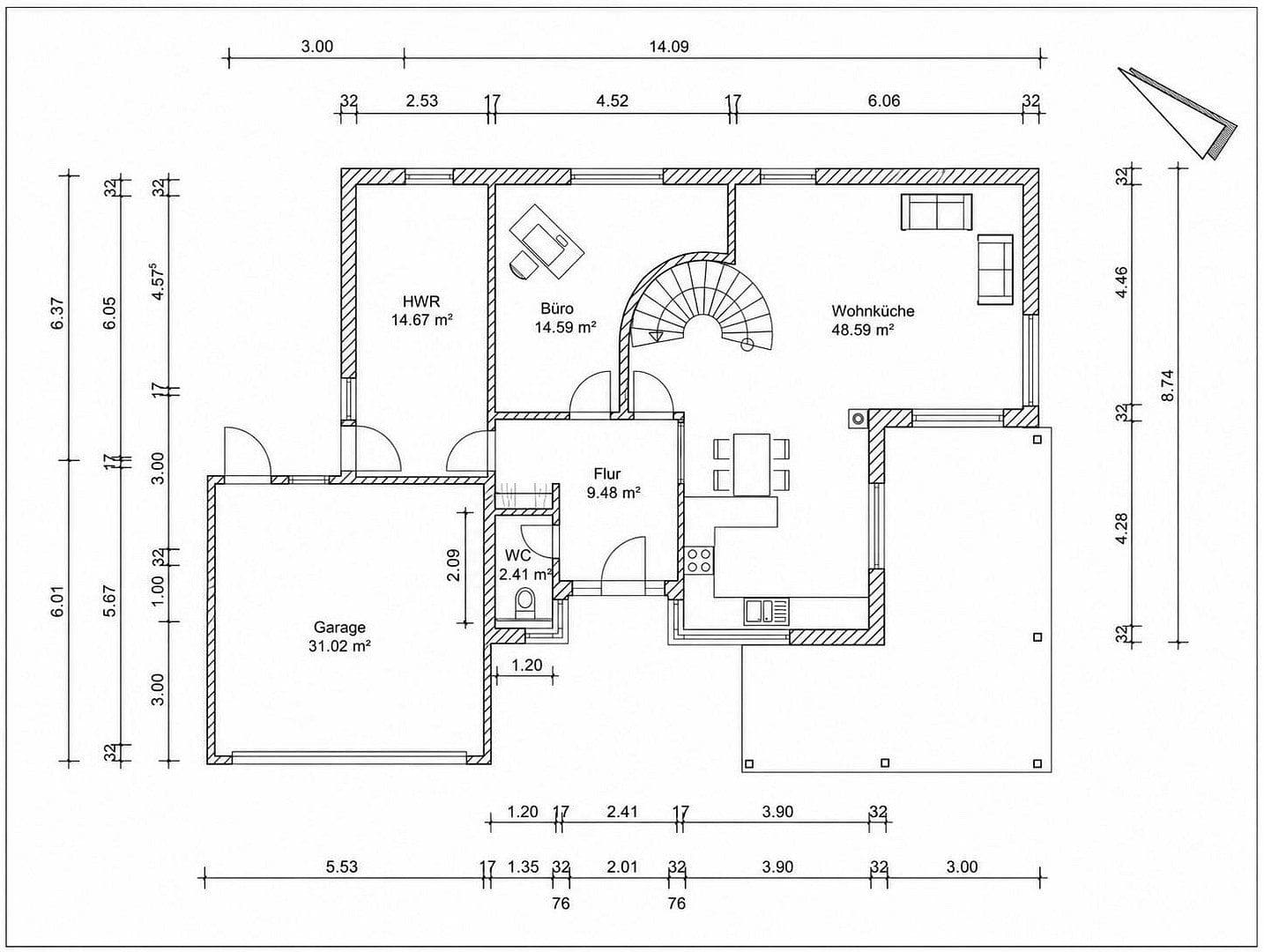 Predaj domu 160 m², pozemok 736 m², Lohfelden, Hesensko Predaj domu 160 m², pozemok 736 m², Lohfelden, Hesensko
