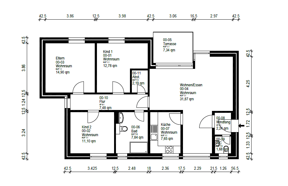Predaj bytu 4-izbový 99 m², Bremen, Brémy Predaj bytu 4-izbový 99 m², Bremen, Brémy
