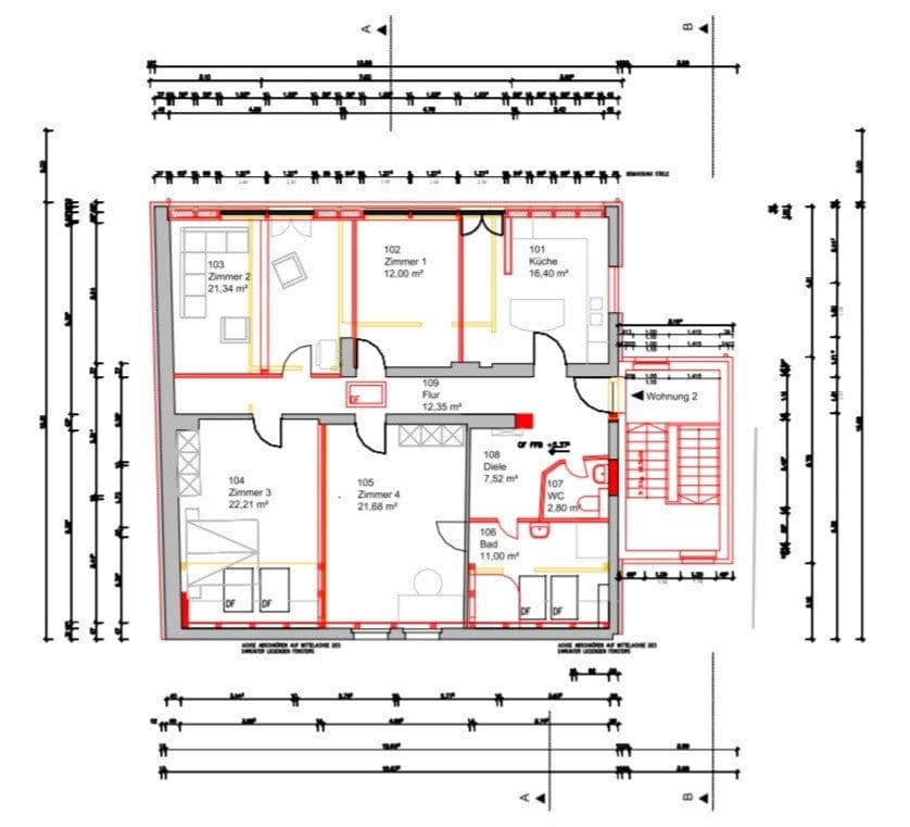 Prenájom bytu 4-izbový 126 m², Berlin, Berlín Prenájom bytu 4-izbový 126 m², Berlin, Berlín