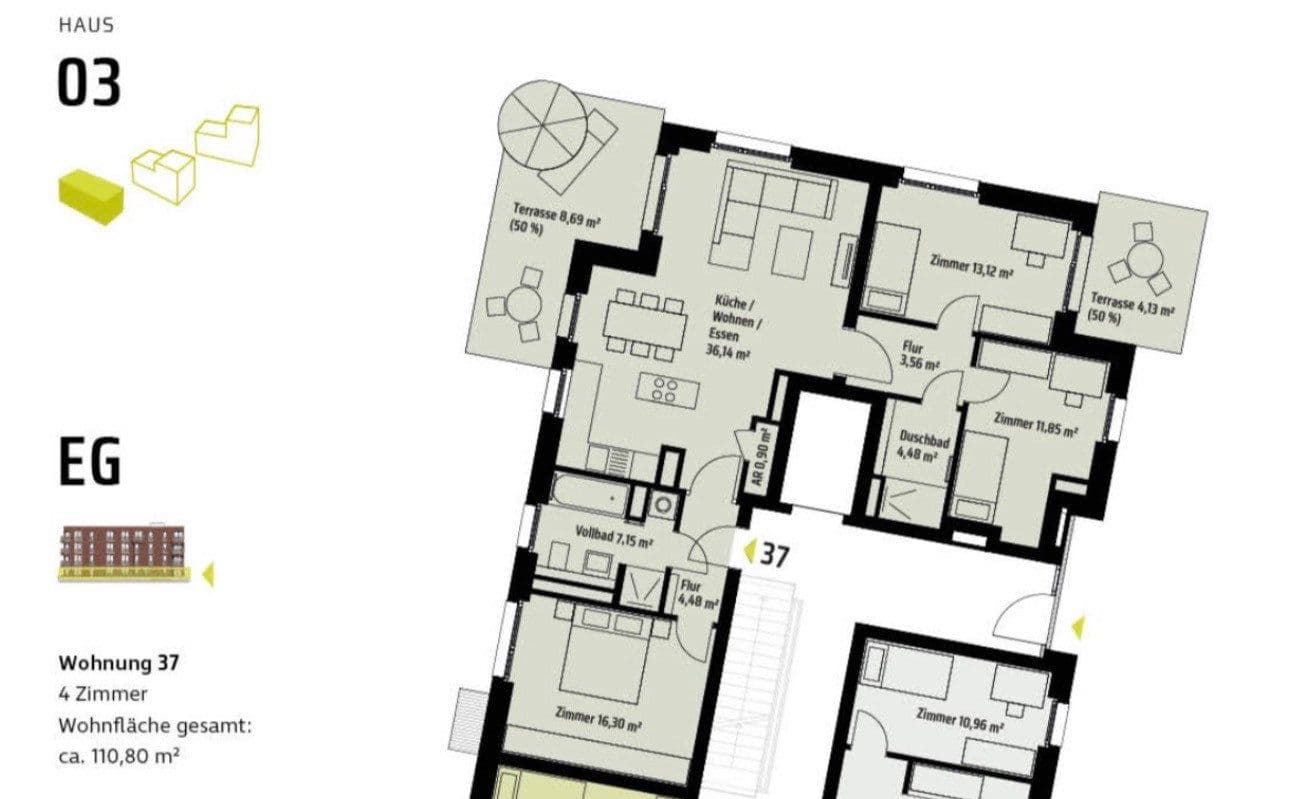 Predaj bytu 4-izbový 111 m², Julienne-Trouet-Platz 19, Hannover, Dolné Sasko Predaj bytu 4-izbový 111 m², Julienne-Trouet-Platz 19, Hannover, Dolné Sasko