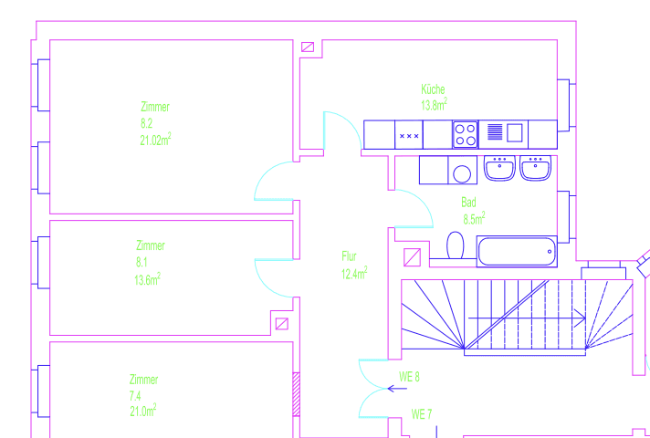 Prenájom bytu 1-izbový 35 m², Ludwigstraße 74, Leipzig, Sasko Prenájom bytu 1-izbový 35 m², Ludwigstraße 74, Leipzig, Sasko
