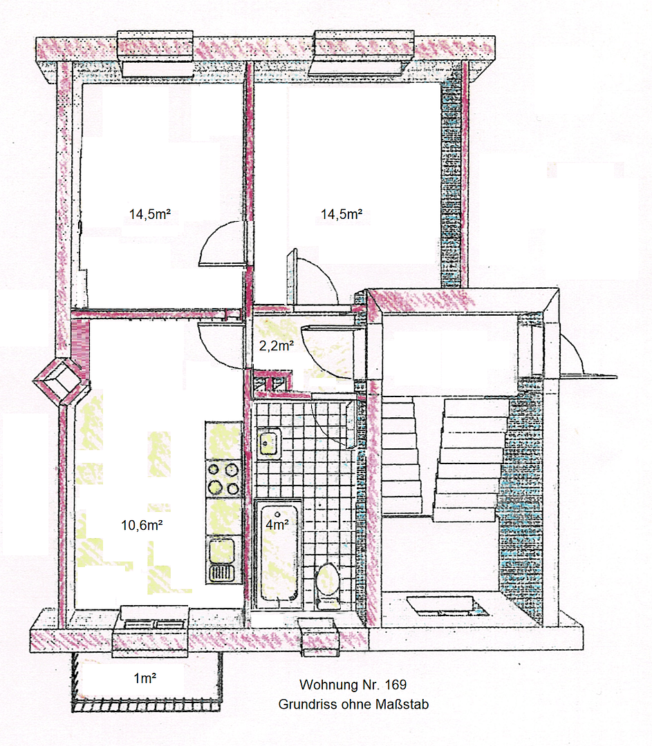 Predaj bytu 2-izbový 47 m², Wohldorfer Strasse 55, Hamburg, Hamburg Predaj bytu 2-izbový 47 m², Wohldorfer Strasse 55, Hamburg, Hamburg