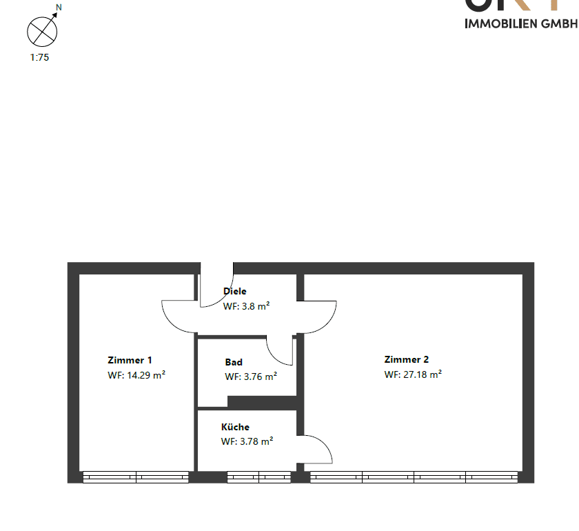 Predaj bytu 2-izbový 54 m², Unterschleißheim, Bavorsko Predaj bytu 2-izbový 54 m², Unterschleißheim, Bavorsko