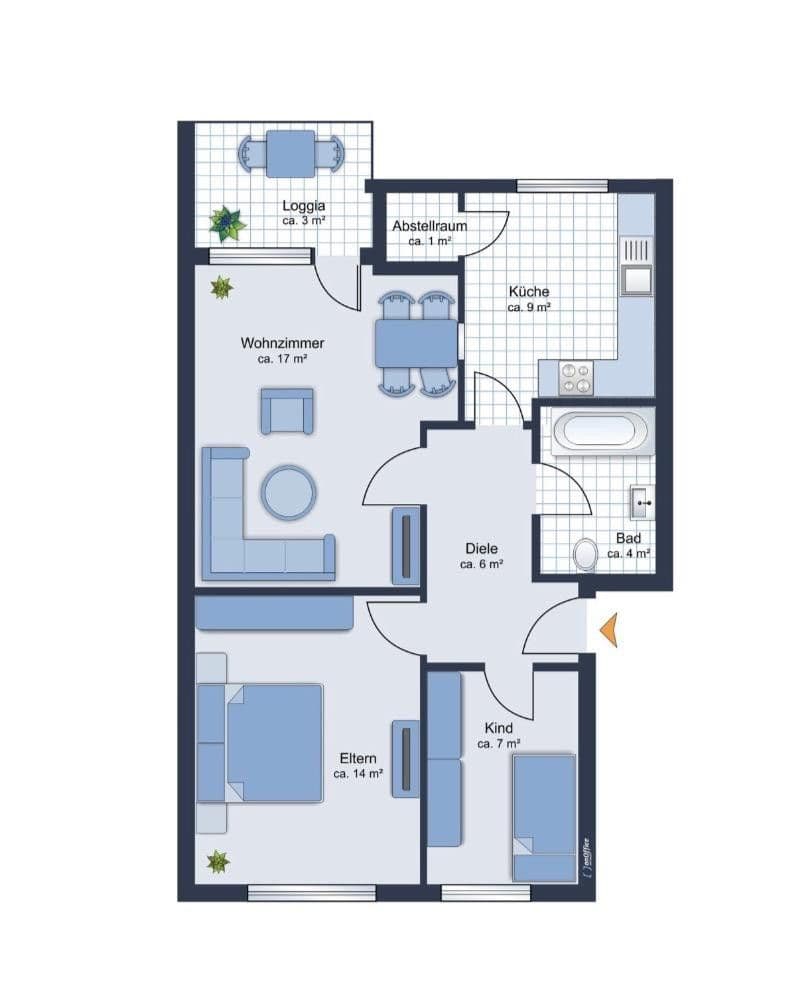 Predaj bytu 3-izbový 62 m², Elisabethstraße 5, Paderborn, Severné Porýnie - Westfálsko Predaj bytu 3-izbový 62 m², Elisabethstraße 5, Paderborn, Severné Porýnie - Westfálsko