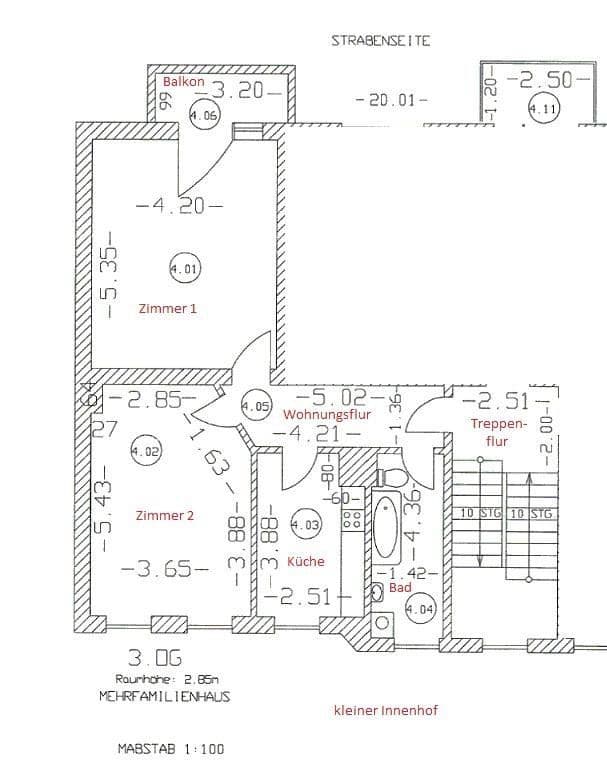 Prenájom bytu 2-izbový 65 m², Seilerstr. 4, Fürstenwalde/Spree, Brandenbursko Prenájom bytu 2-izbový 65 m², Seilerstr. 4, Fürstenwalde/Spree, Brandenbursko