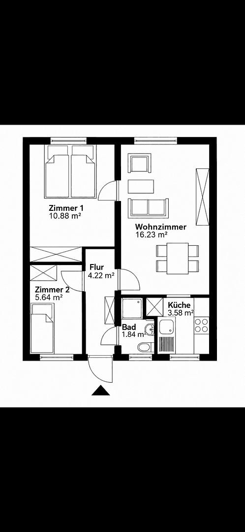Predaj bytu 2-izbový 43 m², Hannover, Dolné Sasko Predaj bytu 2-izbový 43 m², Hannover, Dolné Sasko