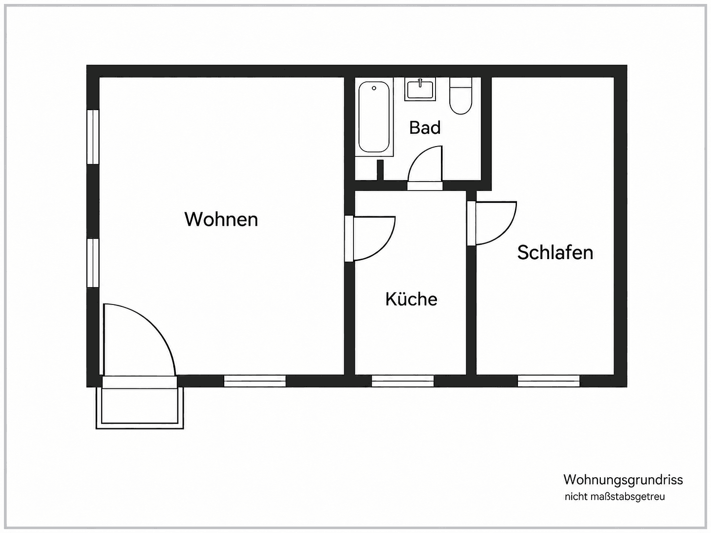 Prenájom bytu 2-izbový 38 m², Waiblingen, Bádensko-Wurttembersko Prenájom bytu 2-izbový 38 m², Waiblingen, Bádensko-Wurttembersko