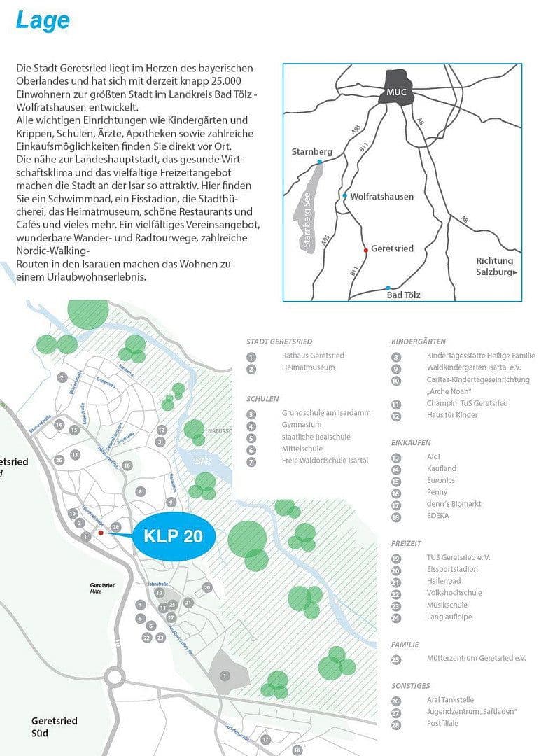 Prenájom bytu 3-izbový 107 m², Karl-Lederer-Platz 20, Geretsried, Bavorsko Prenájom bytu 3-izbový 107 m², Karl-Lederer-Platz 20, Geretsried, Bavorsko