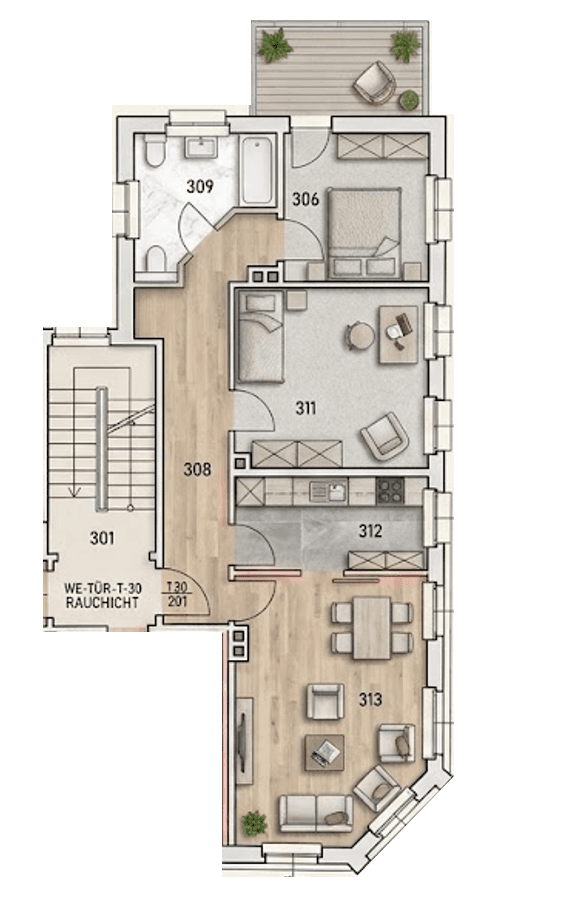 Prenájom bytu 3-izbový 80 m², Magdeburger Allee 72, Erfurt, Durínsko Prenájom bytu 3-izbový 80 m², Magdeburger Allee 72, Erfurt, Durínsko
