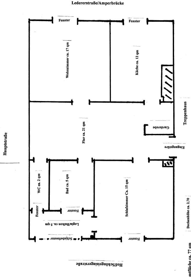 Prenájom bytu 2-izbový 77 m², Fürstenfeldbruck, Bavorsko Prenájom bytu 2-izbový 77 m², Fürstenfeldbruck, Bavorsko