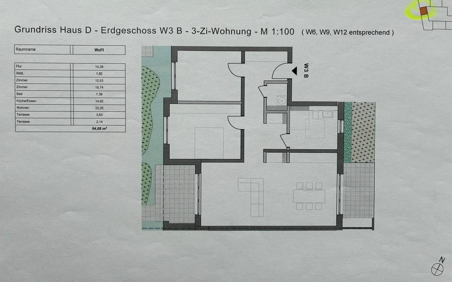 Prenájom bytu 3-izbový 95 m², Nordanger 6, Braunschweig, Dolné Sasko Prenájom bytu 3-izbový 95 m², Nordanger 6, Braunschweig, Dolné Sasko