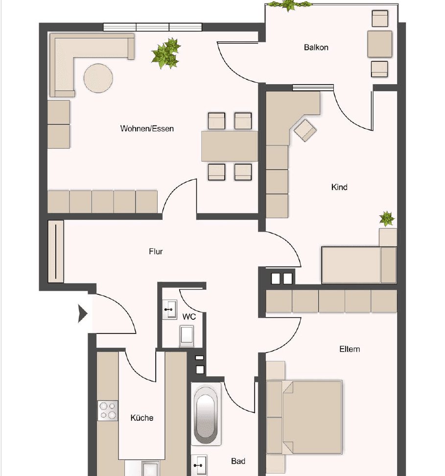 Prenájom bytu 3-izbový 84 m², Heilbronn, Bádensko-Wurttembersko Prenájom bytu 3-izbový 84 m², Heilbronn, Bádensko-Wurttembersko