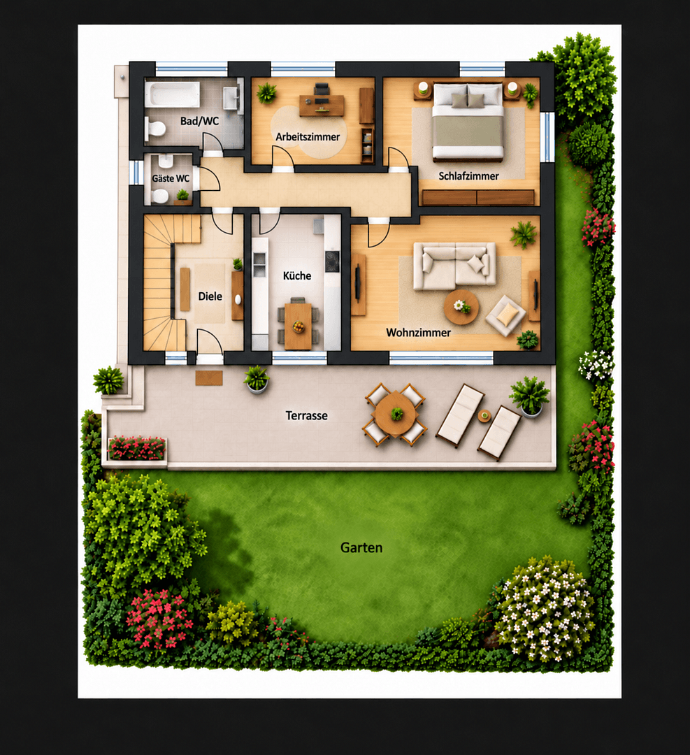 Prenájom bytu 3-izbový 79 m², Edling, Bavorsko Prenájom bytu 3-izbový 79 m², Edling, Bavorsko