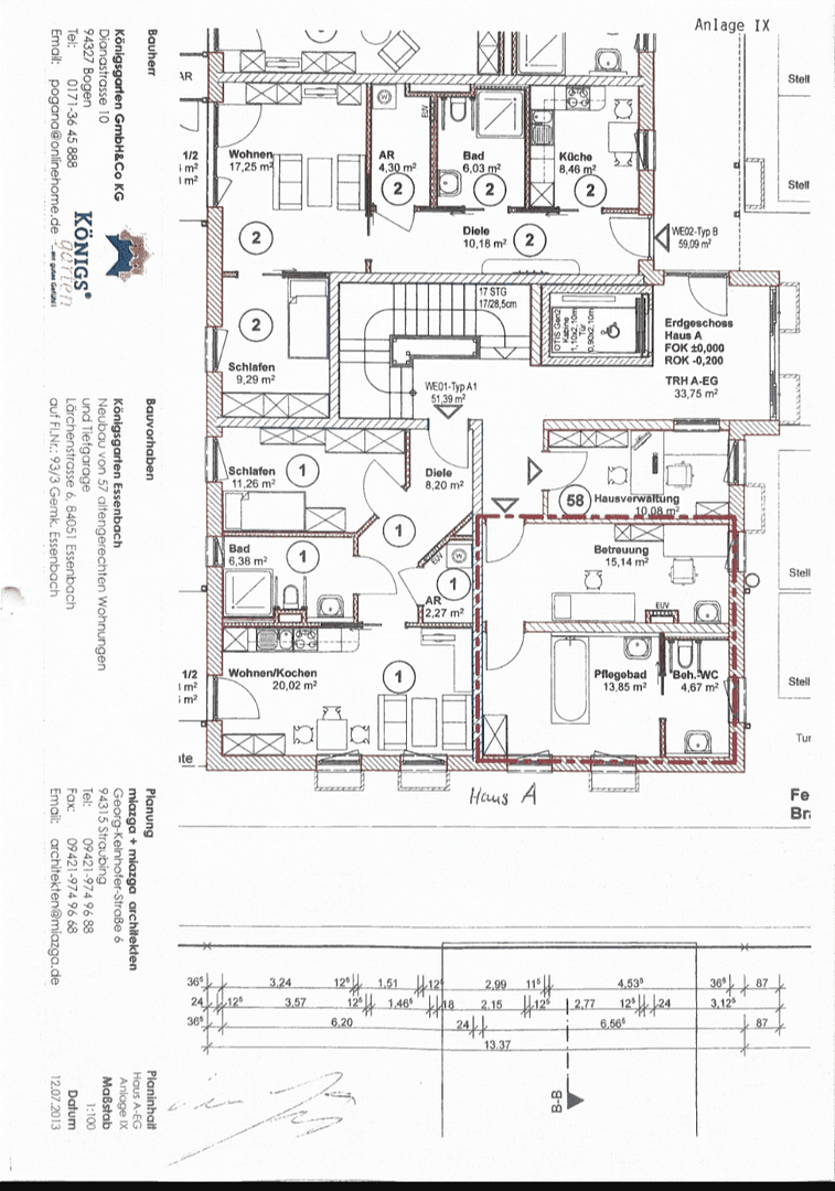 Predaj bytu 2-izbový 52 m², Lärchenstraße 6A, Essenbach, Bavorsko Predaj bytu 2-izbový 52 m², Lärchenstraße 6A, Essenbach, Bavorsko