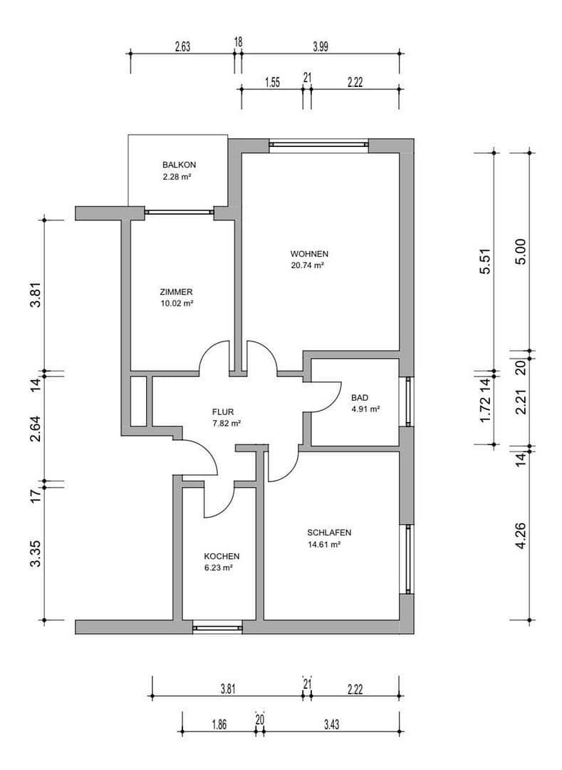Predaj bytu 3-izbový 67 m², Alexanderstraße 181b, Oldenburg, Dolné Sasko Predaj bytu 3-izbový 67 m², Alexanderstraße 181b, Oldenburg, Dolné Sasko