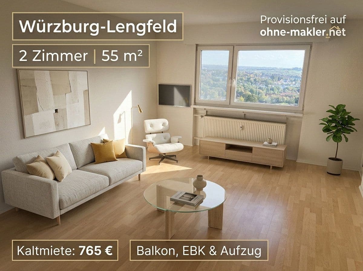 Prenájom bytu 2-izbový 55 m², Würzburg, Bavorsko Prenájom bytu 2-izbový 55 m², Würzburg, Bavorsko
