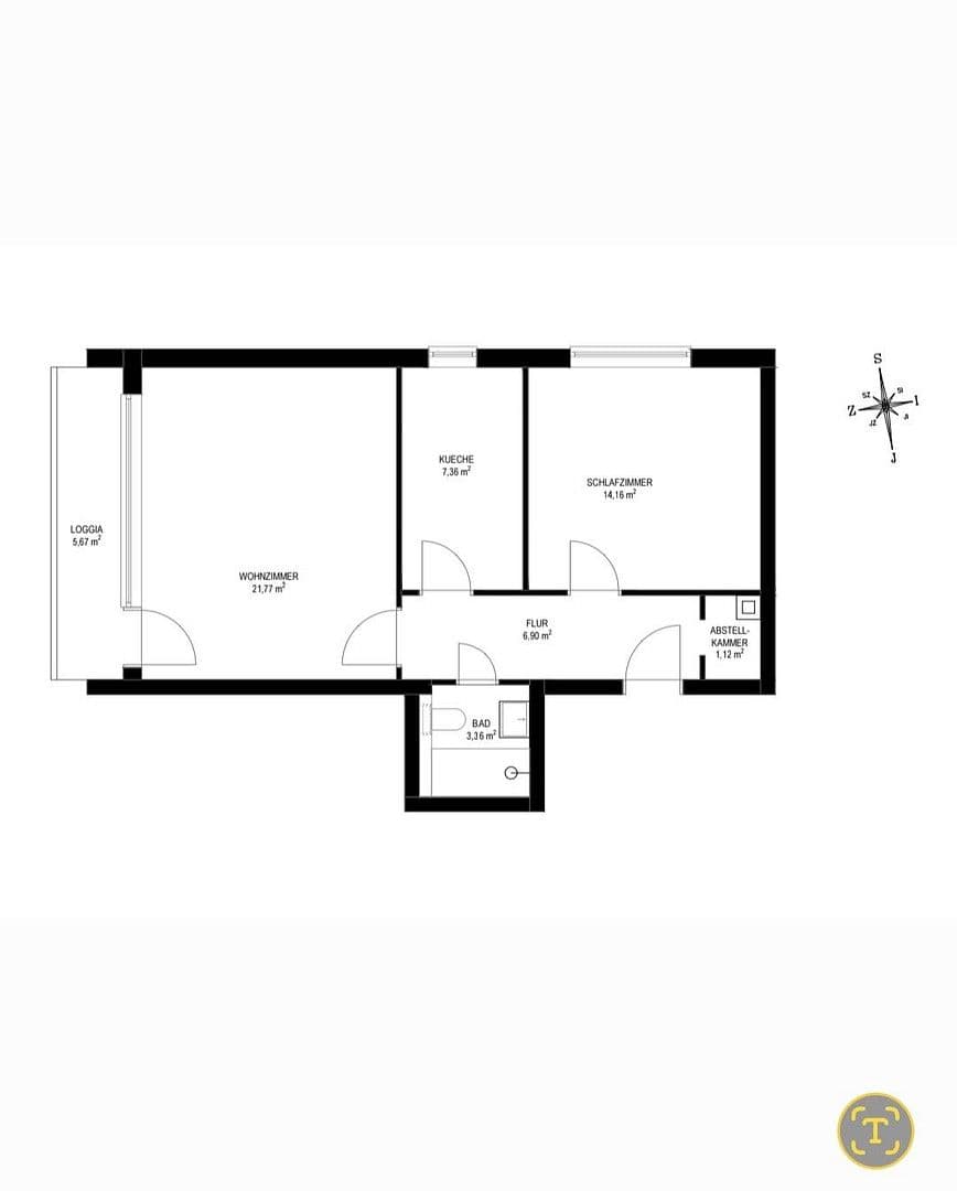 Predaj bytu 2-izbový 58 m², München, Bavorsko Predaj bytu 2-izbový 58 m², München, Bavorsko