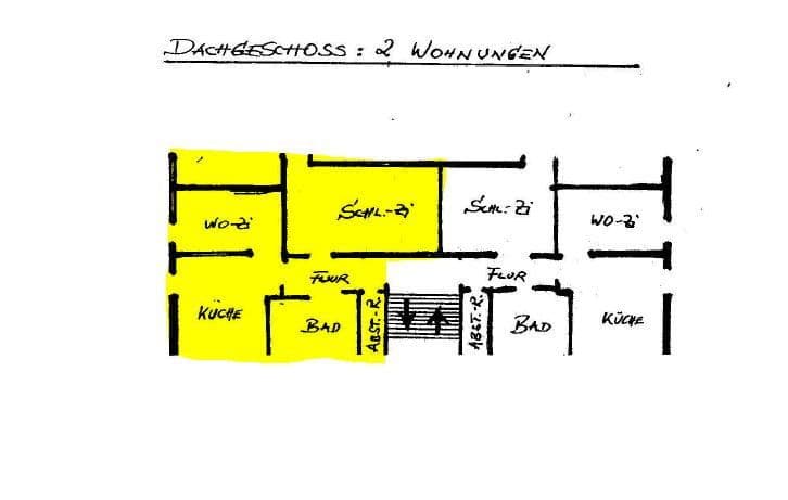 Prenájom bytu 2-izbový 35 m², An der Ruh 5, Wallhausen, Porýnie-Falcko Prenájom bytu 2-izbový 35 m², An der Ruh 5, Wallhausen, Porýnie-Falcko