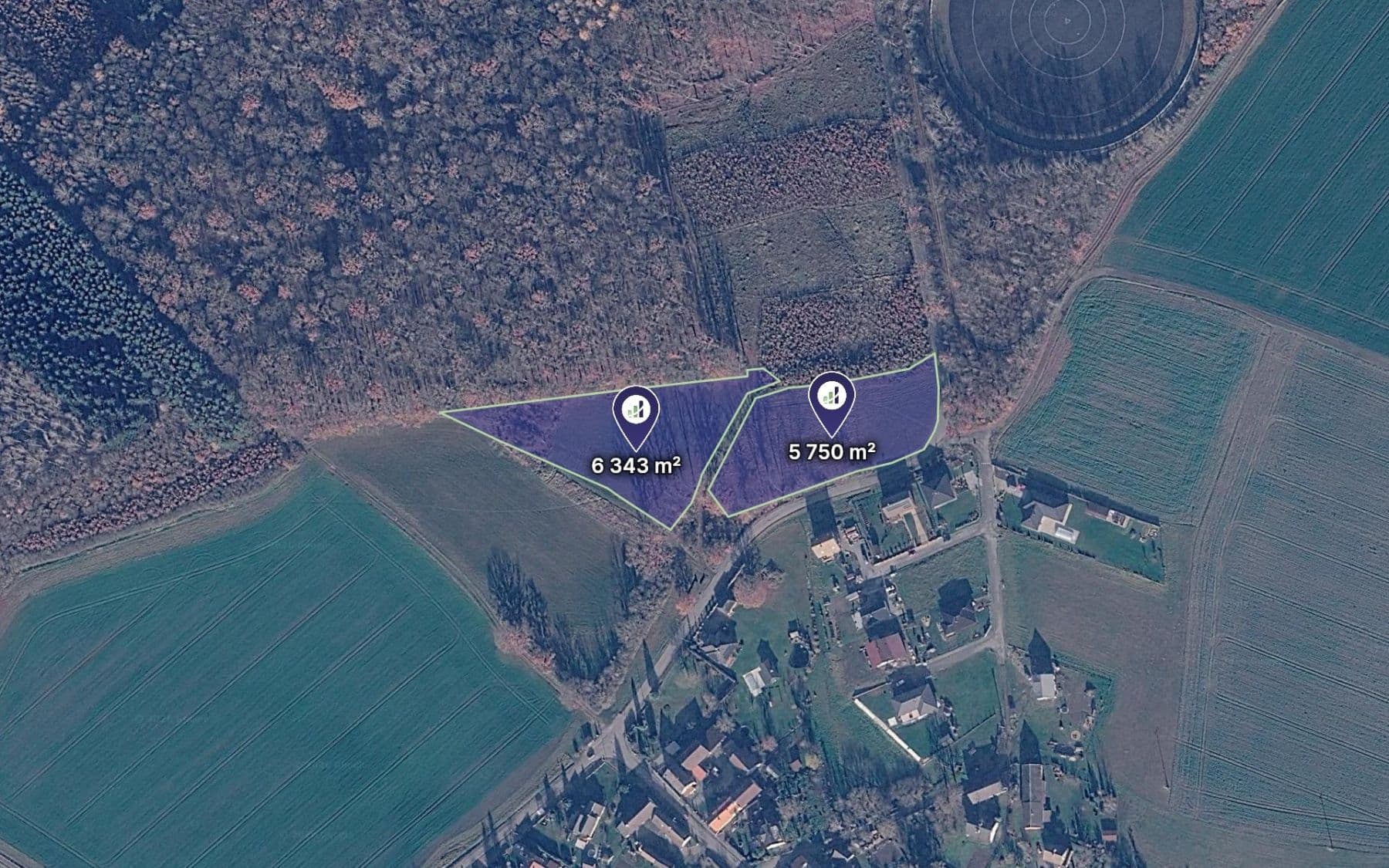 Predaj pozemku 6.047 m², Husí Lhota, Středočeský kraj Predaj pozemku 6.047 m², Husí Lhota, Středočeský kraj