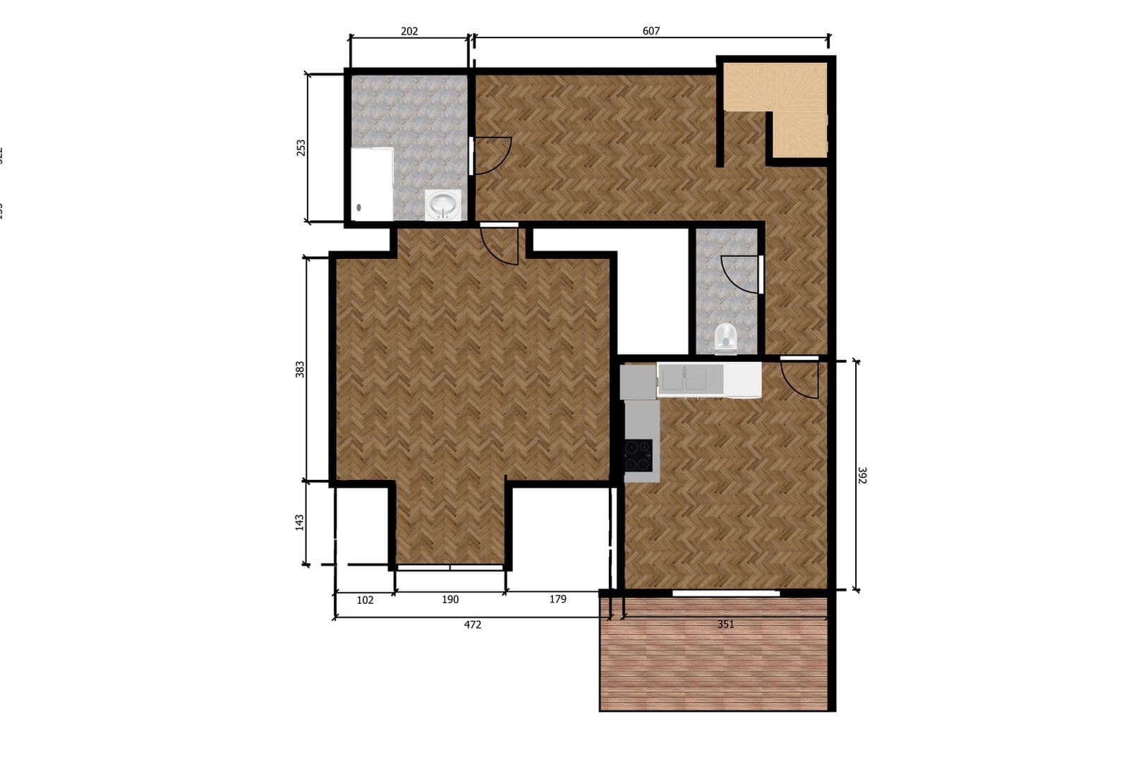Prenájom bytu 2-izbový 65 m², 5. května, Praha, Praha Prenájom bytu 2-izbový 65 m², 5. května, Praha, Praha