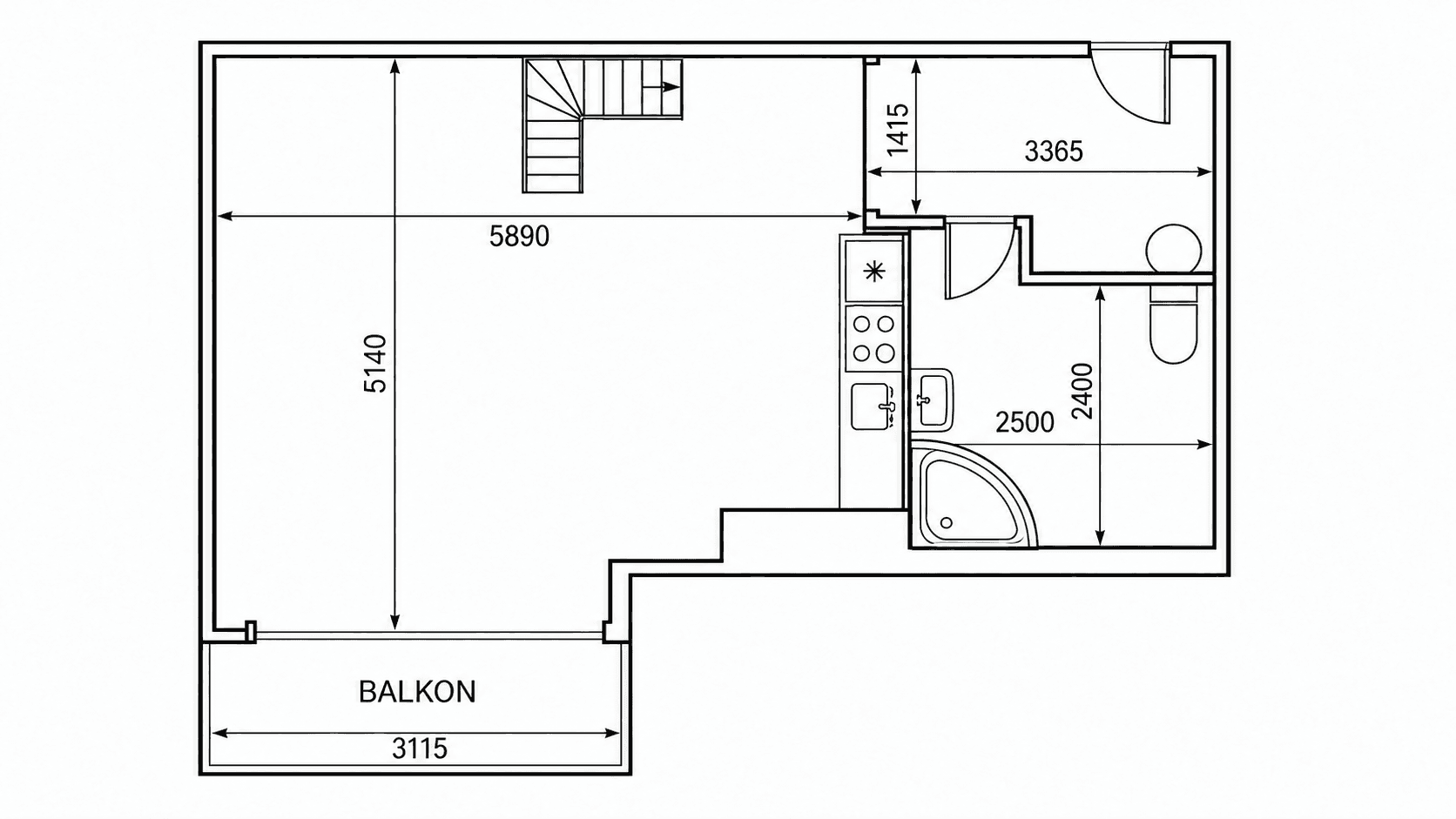Prenájom bytu 1-izbový 50 m², Jabloňová, Praha, Praha Prenájom bytu 1-izbový 50 m², Jabloňová, Praha, Praha