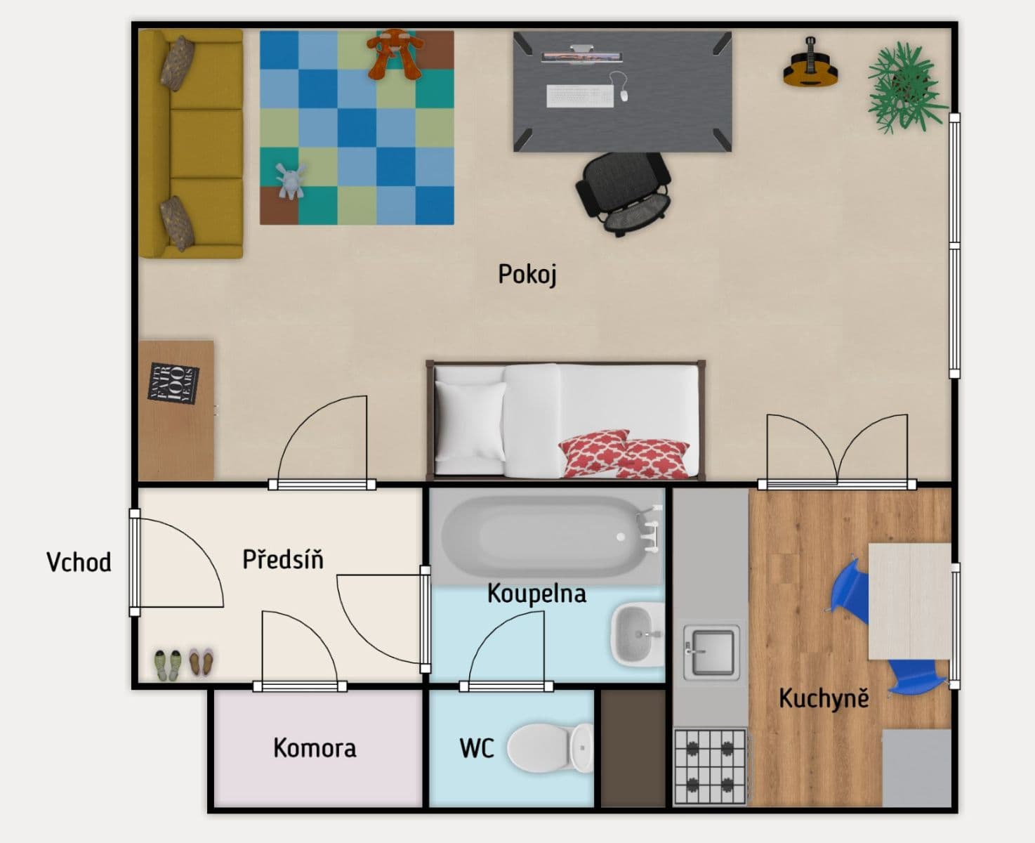 Prenájom bytu 1-izbový 39 m², Klánova, Praha, Praha Prenájom bytu 1-izbový 39 m², Klánova, Praha, Praha