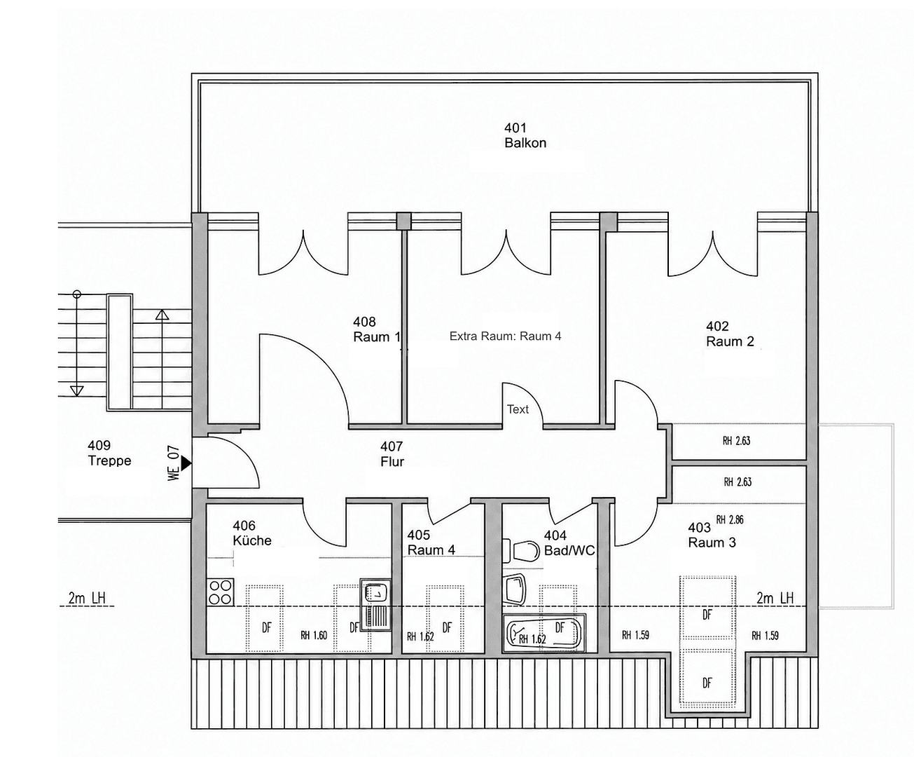 Prenájom bytu 4-izbový 98 m², Velten, Brandenbursko Prenájom bytu 4-izbový 98 m², Velten, Brandenbursko
