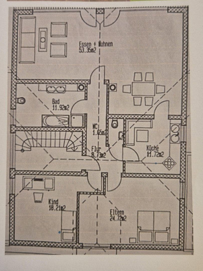 Prenájom bytu 3-izbový 135 m², Offstein, Porýnie-Falcko Prenájom bytu 3-izbový 135 m², Offstein, Porýnie-Falcko