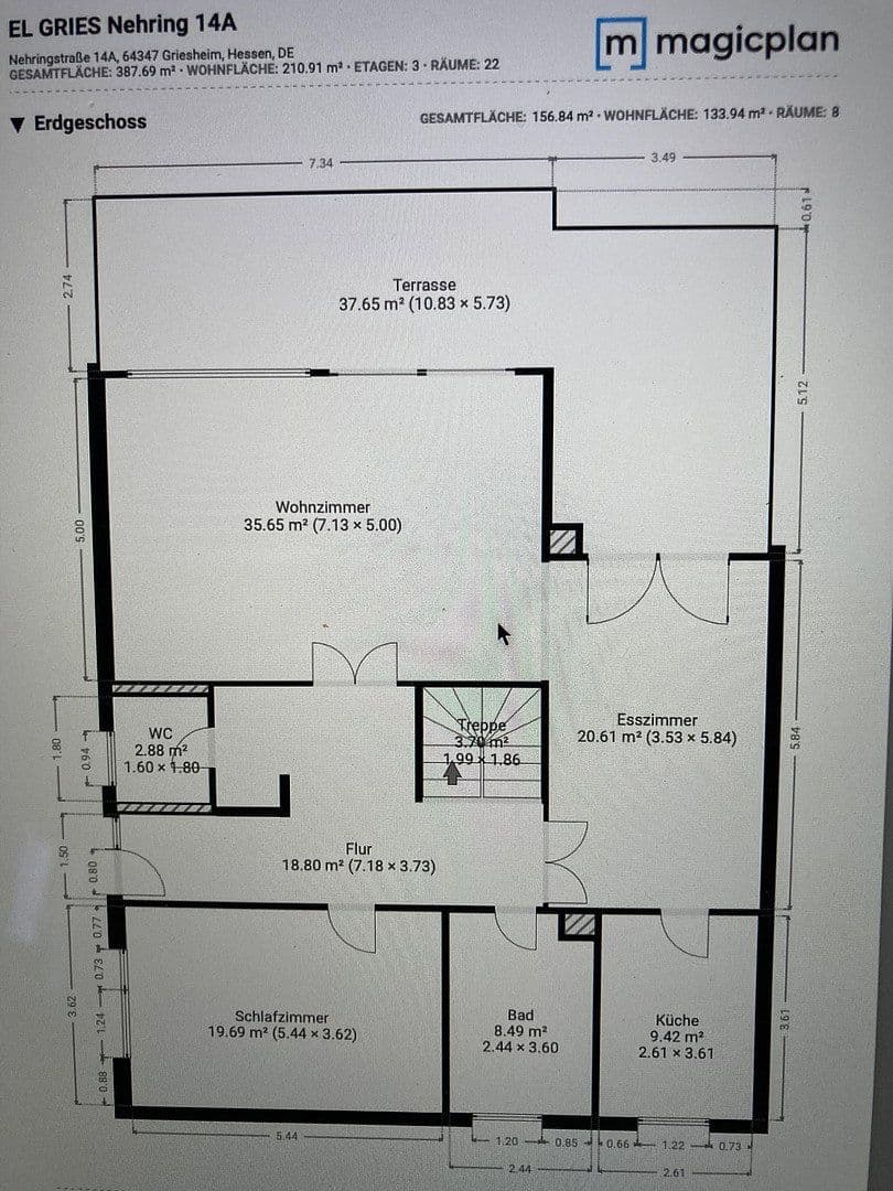 Predaj domu 211 m², pozemok 346 m², Griesheim, Hesensko Predaj domu 211 m², pozemok 346 m², Griesheim, Hesensko