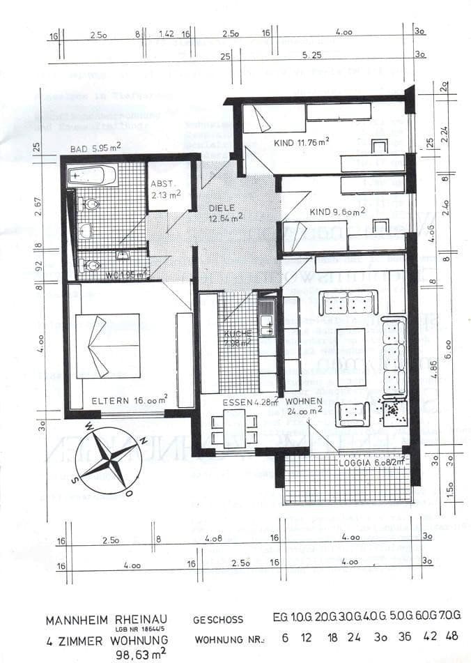 Predaj bytu 4-izbový 99 m², Rheinauer Ring 51-53, Mannheim, Bádensko-Wurttembersko Predaj bytu 4-izbový 99 m², Rheinauer Ring 51-53, Mannheim, Bádensko-Wurttembersko
