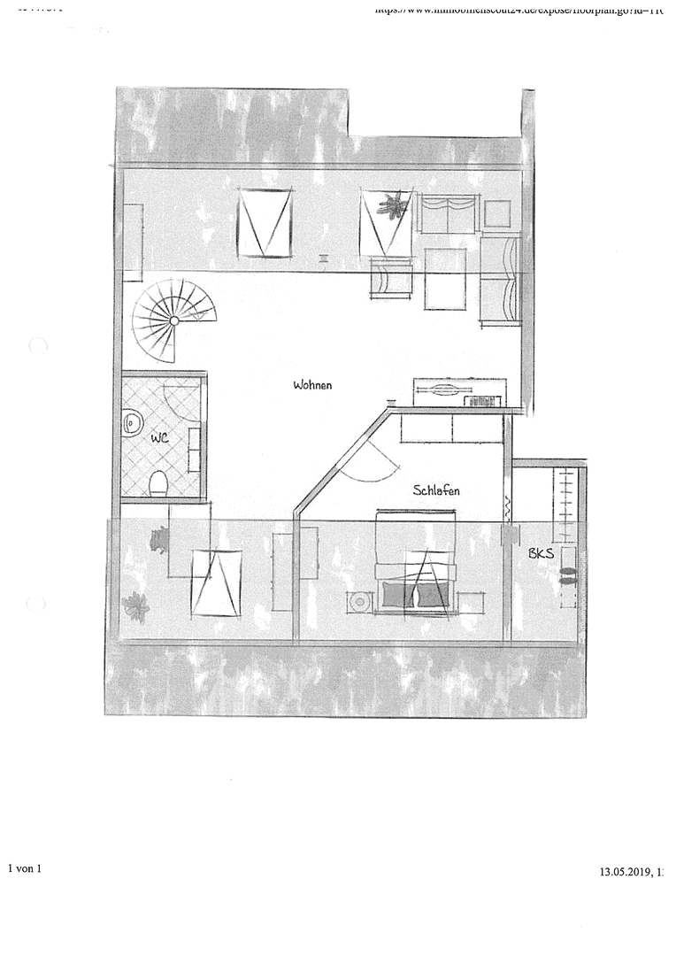 Prenájom bytu 4-izbový 108 m², Ludwigshafen, Porýnie-Falcko Prenájom bytu 4-izbový 108 m², Ludwigshafen, Porýnie-Falcko