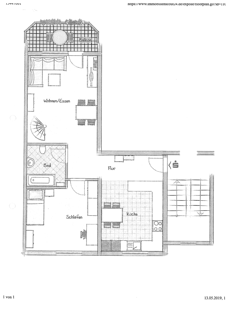 Prenájom bytu 4-izbový 108 m², Ludwigshafen, Porýnie-Falcko Prenájom bytu 4-izbový 108 m², Ludwigshafen, Porýnie-Falcko