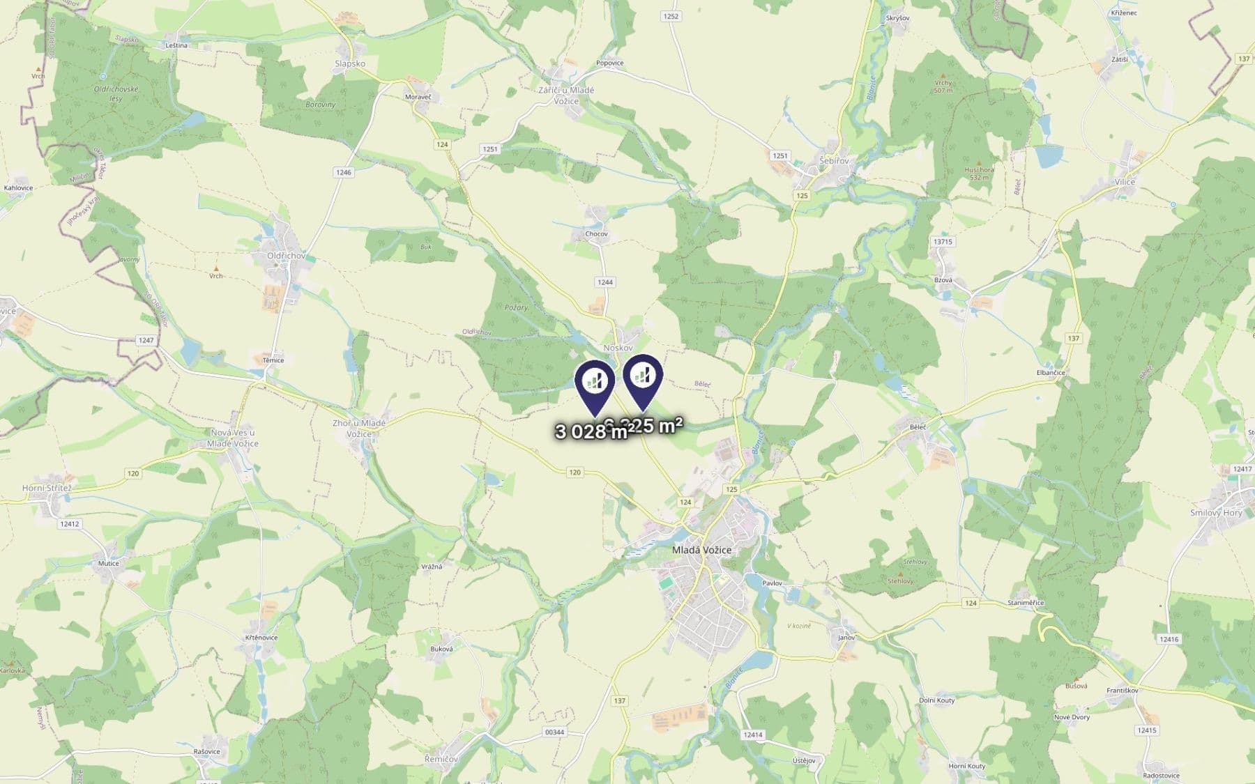 Predaj pozemku 935 m², Mladá Vožice, Jihočeský kraj Predaj pozemku 935 m², Mladá Vožice, Jihočeský kraj