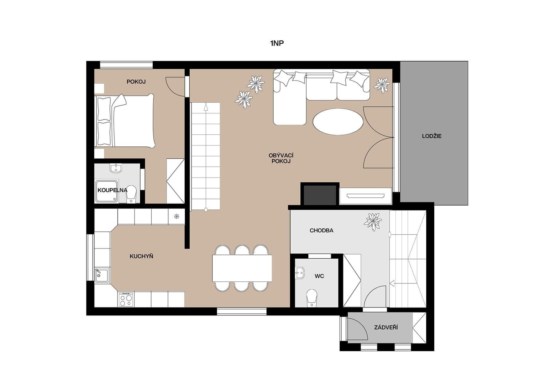 Prenájom bytu 5-izbový 193 m², Adélčina, Praha, Praha Prenájom bytu 5-izbový 193 m², Adélčina, Praha, Praha