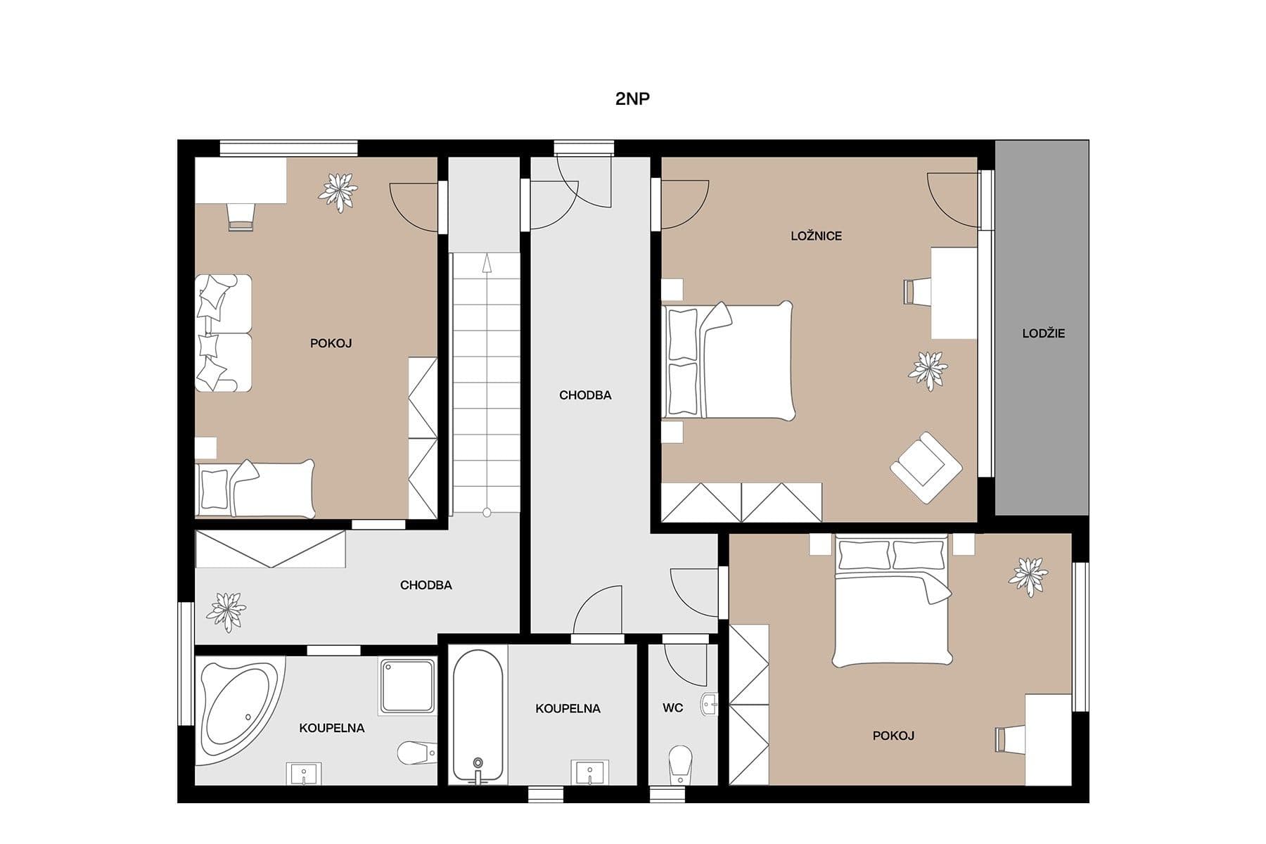 Prenájom bytu 5-izbový 193 m², Adélčina, Praha, Praha Prenájom bytu 5-izbový 193 m², Adélčina, Praha, Praha