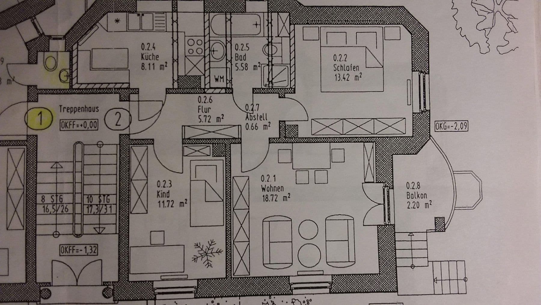 Prenájom bytu 3-izbový 71 m², Würzburg, Bavorsko Prenájom bytu 3-izbový 71 m², Würzburg, Bavorsko