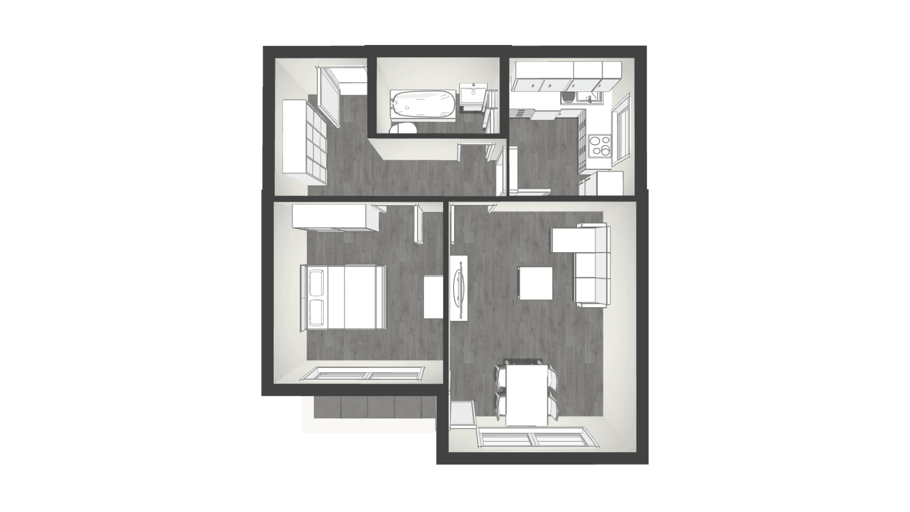 Prenájom bytu 2-izbový 54 m², Böcklerstraße 32, Hamburg, Hamburg Prenájom bytu 2-izbový 54 m², Böcklerstraße 32, Hamburg, Hamburg