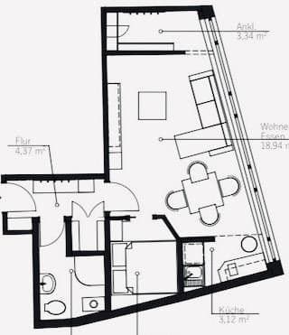 Predaj bytu 2-izbový 39 m², Nürnberg, Bavorsko Predaj bytu 2-izbový 39 m², Nürnberg, Bavorsko
