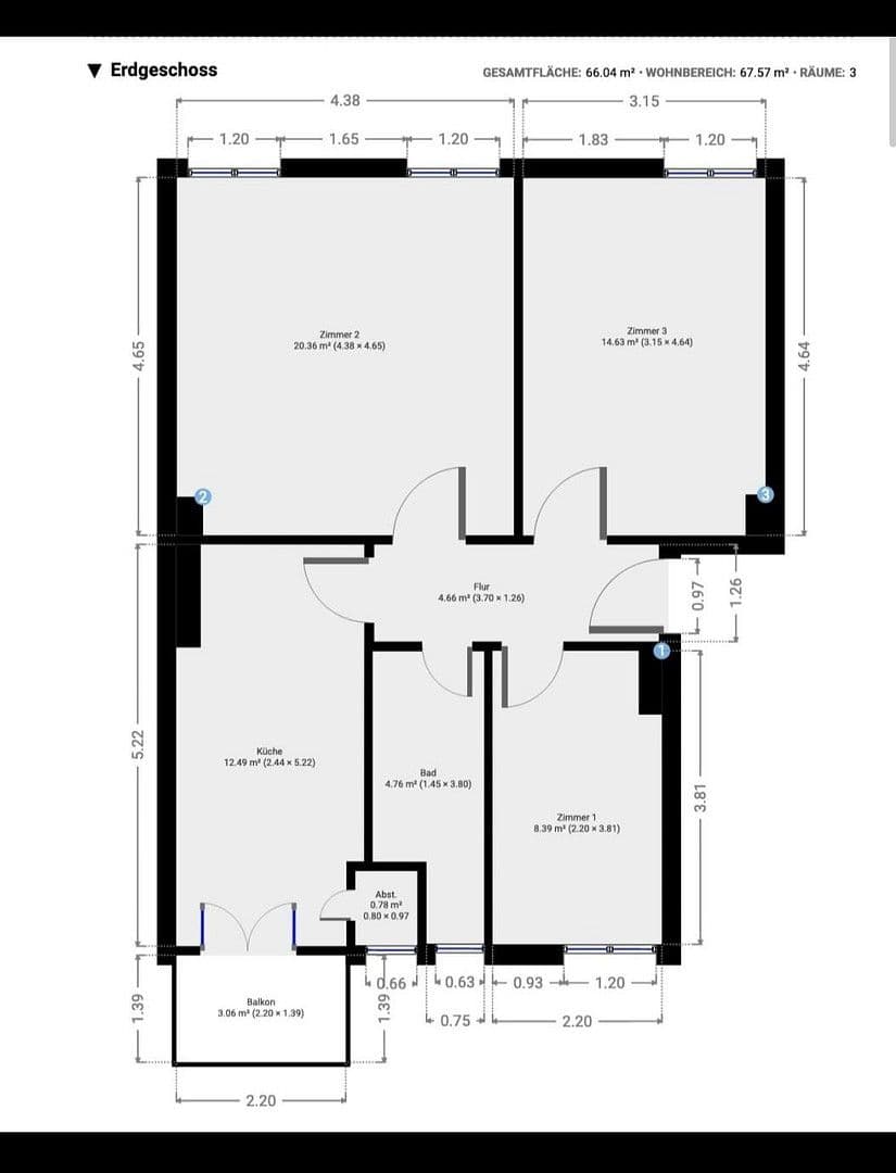 Predaj bytu 3-izbový 67 m², Berlin, Berlín Predaj bytu 3-izbový 67 m², Berlin, Berlín
