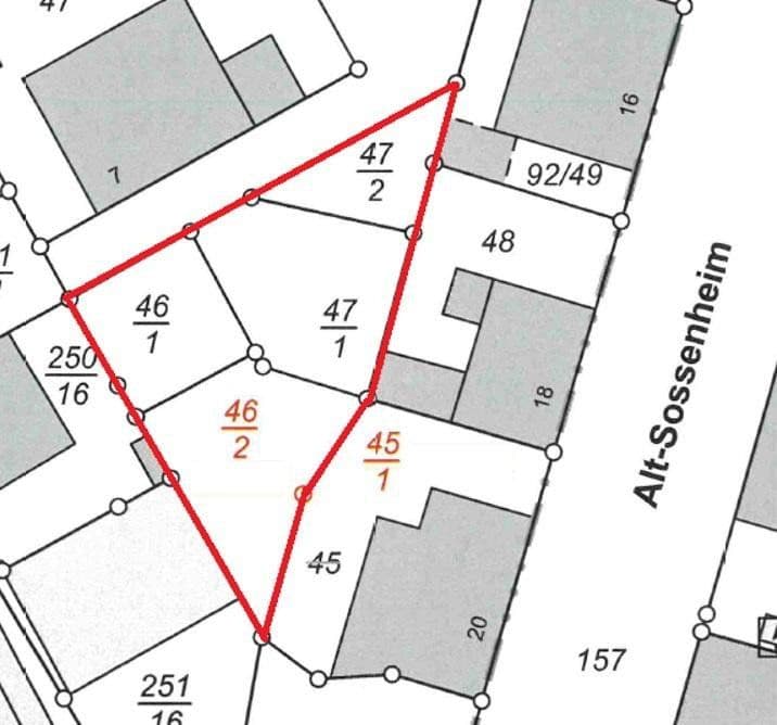 Predaj pozemku 293 m², Alt Sossenheim 20, Frankfurt am Main, Hesensko Predaj pozemku 293 m², Alt Sossenheim 20, Frankfurt am Main, Hesensko