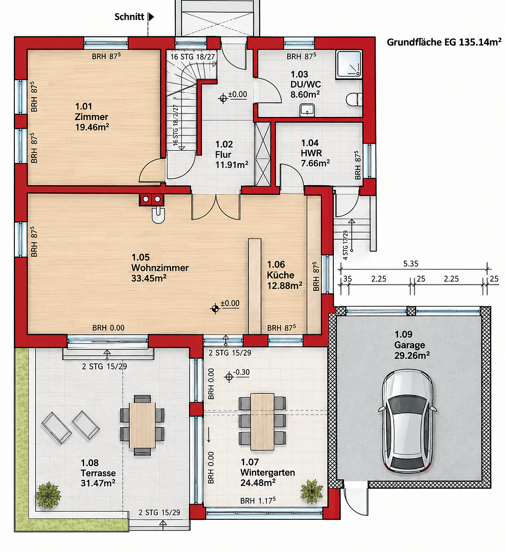 Predaj domu 216 m², pozemok 873 m², Wesenberg, Šlezvicko-Holštajnsko Predaj domu 216 m², pozemok 873 m², Wesenberg, Šlezvicko-Holštajnsko