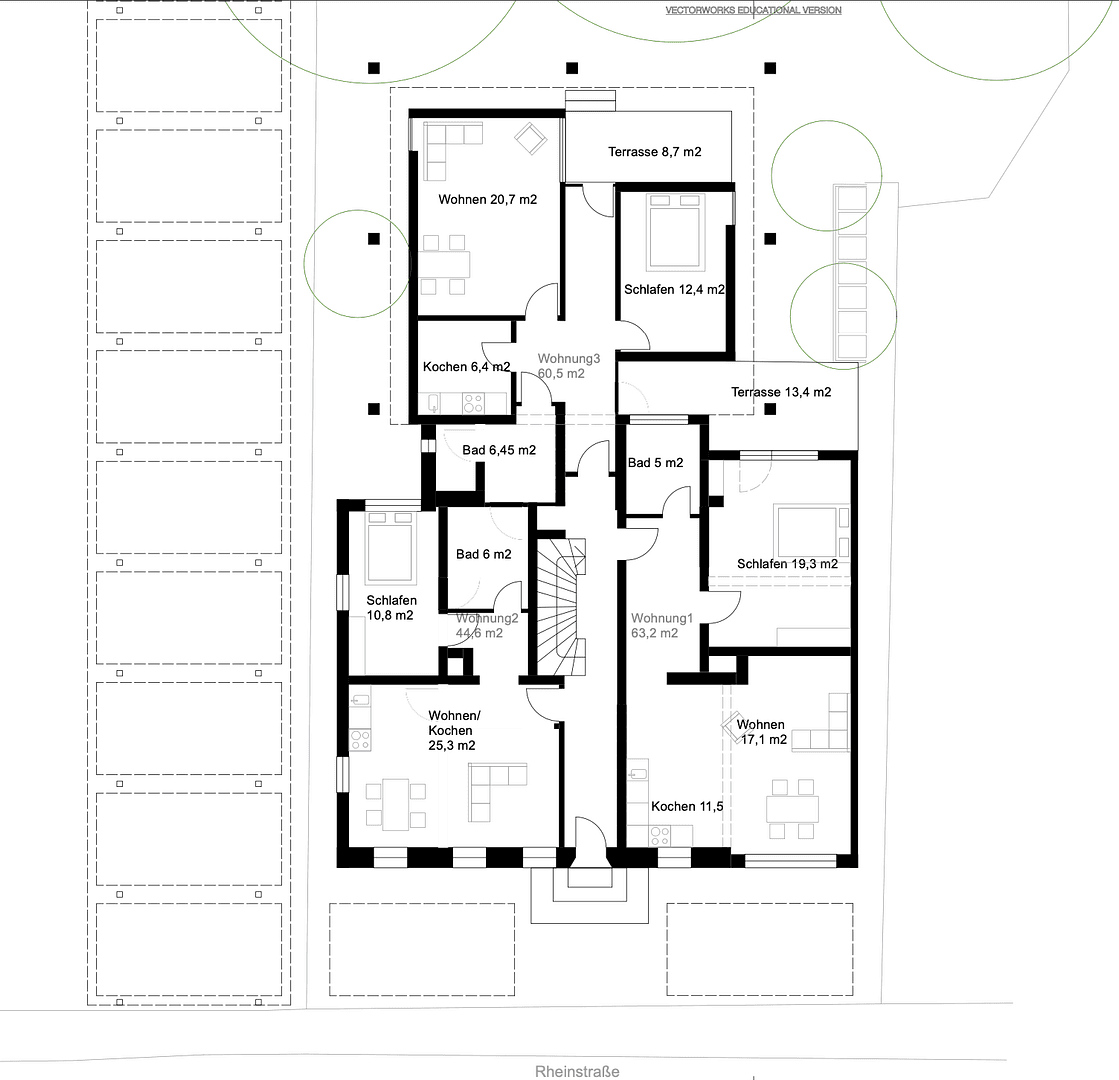 Prenájom bytu 2-izbový 70 m², Rheinstraße 14, Gailingen am Hochrhein, Bádensko-Wurttembersko Prenájom bytu 2-izbový 70 m², Rheinstraße 14, Gailingen am Hochrhein, Bádensko-Wurttembersko