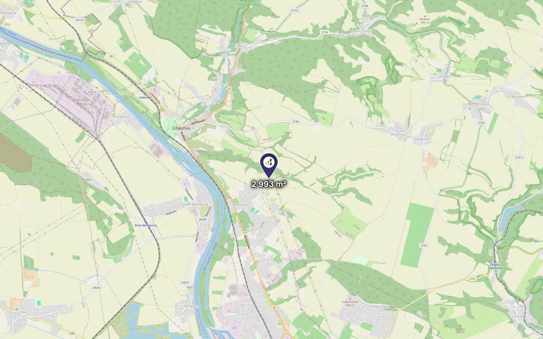 Predaj pozemku 1.497 m², Mělník, Středočeský kraj Predaj pozemku 1.497 m², Mělník, Středočeský kraj