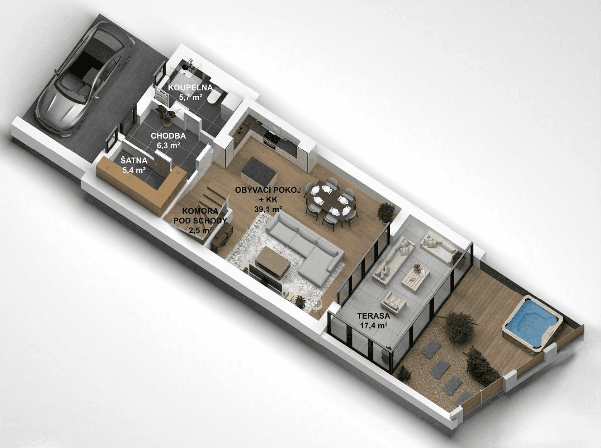 Predaj domu 114 m², pozemok 116 m², Pražská, Řitka, Středočeský kraj Predaj domu 114 m², pozemok 116 m², Pražská, Řitka, Středočeský kraj