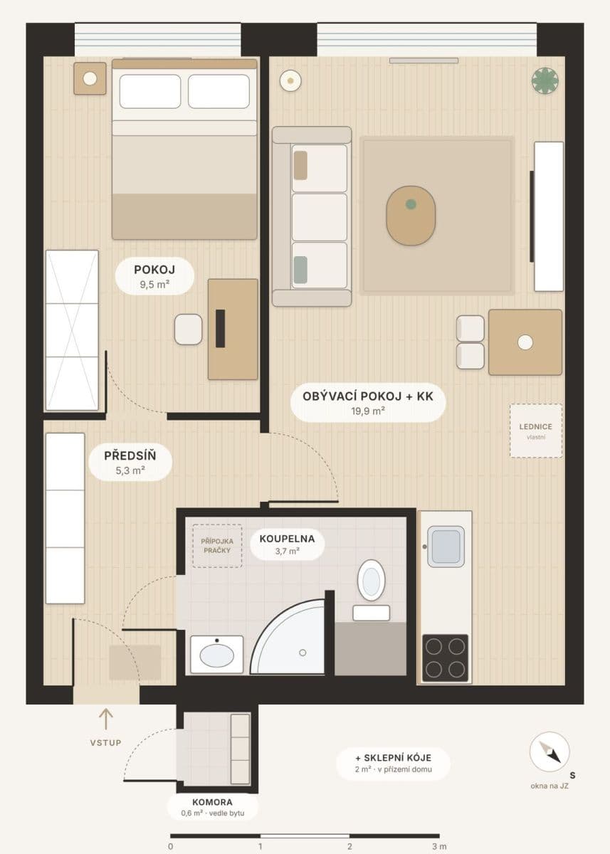 Prenájom bytu 2-izbový 40 m², Písečná, Žatec, Ústecký kraj Prenájom bytu 2-izbový 40 m², Písečná, Žatec, Ústecký kraj